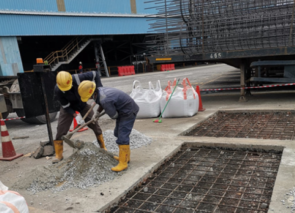 Road and pavement works